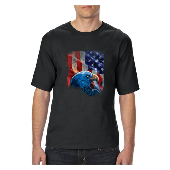 Big Men's T-Shirt - American Flag 4th of July