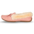 thumbnail image 4 of Floopi Womens Indoor/Outdoor Basic Memory Foam Moccasin Slipper W/Faux Fur Collar, 4 of 9