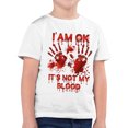 thumbnail image 4 of CAUYDY Toddler Boys Girls Halloween Shirt Skeleton Ghost T-Shirts Boo Tees Spooky Tops Short Sleeve(White,8-9 Y), 4 of 5