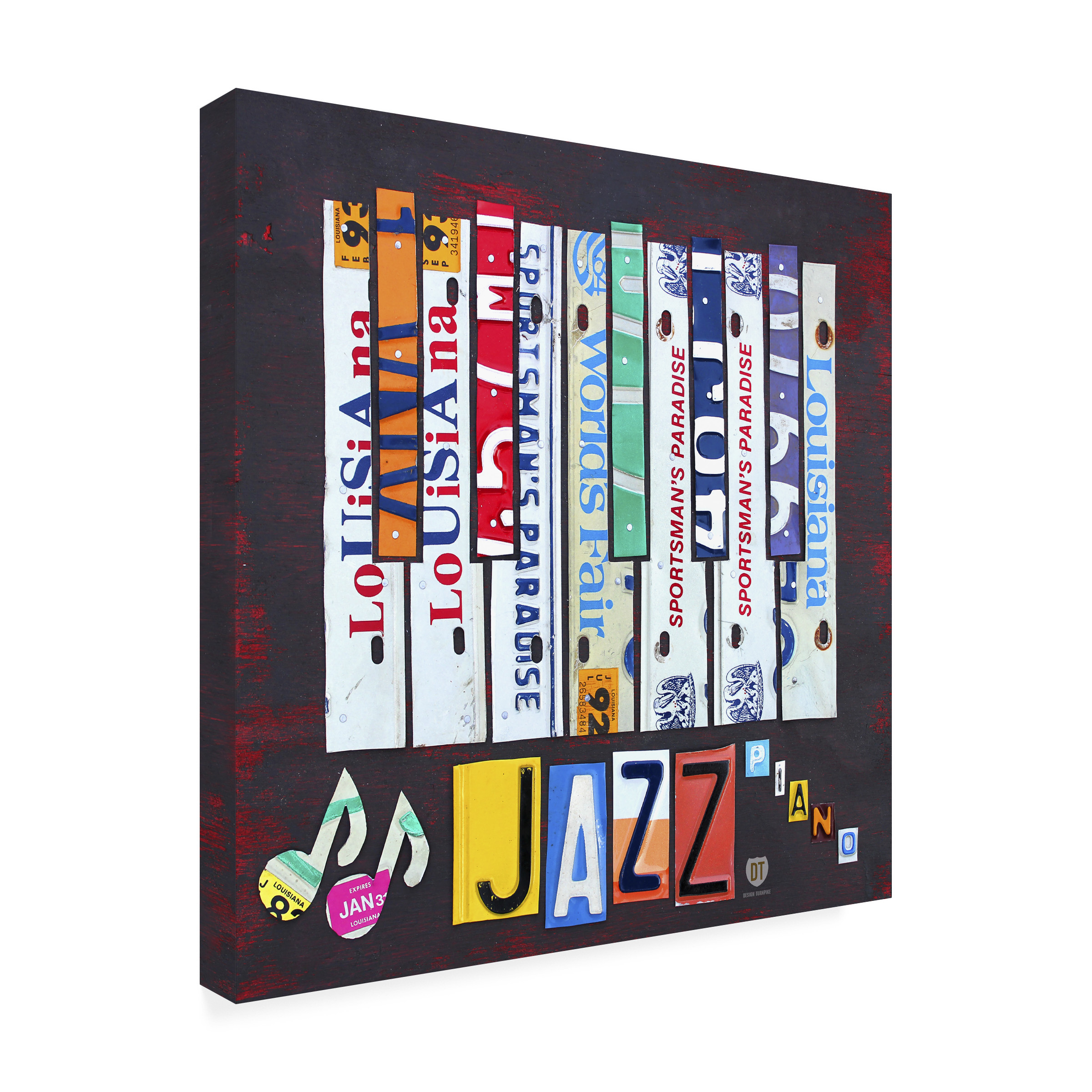 Trademark Fine Art 'Jazz Series Piano' Canvas Art by Design Turnpike