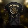 thumbnail image 5 of Zimjoy Mexico Soccer Jersey for Men Short Sleeve Training Shirt Breathable Sport Casual T Shirt for Soccer Fans Dark Green 2XL, 5 of 9