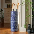 thumbnail image 7 of Red Lantern 24" White Flowers on Blue Umbrella Stand, 7 of 7