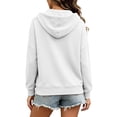 thumbnail image 6 of Cmfcve Women's Casual Half Zip Hoodies Long Sleeve Solid Color Pullover Hooded Sweatshirts with Pockets, 6 of 6