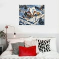 thumbnail image 4 of Nawypu  Christmas Wall Art, Framed Christmas Canvas Wall Art with Winter Snowy Scene for Wall Decorations, Christmas Gifts, 4 of 4