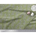 thumbnail image 3 of Soimoi Rayon Crepe Fabric Leaves & Floral Block Print Fabric by The Yard 46 Inch Wide, 3 of 3