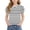 White, variant on BRGZLK Girls Puff Sleeve Tops Kids Summer Striped Crewneck Short Sleeve T Shirts Soft Comfortable Casual Basic Tees Army Green 12-13Y