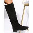 thumbnail image 4 of Black Over The Knee Boots With Lining, Women's Winter Fashion Long Boots, 4 of 5