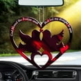 thumbnail image 4 of SDJMa Love Heart Hanging Ornament, Cute Animal Bird Customized Hanging Pendant for Car Rearview Mirror Backpack Keepsake Decor, Acrylic Crafts for Valentine's Day, 4 of 8