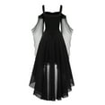Halloween Costumes Women Plus Size Cold Shoulder Sleeve Lace Up