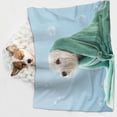 thumbnail image 6 of Disketp Dog Wrapped in Towel Dog Blanket/Bed Cover for Dogs and Cats,Puppy Essentials-Small, 6 of 8