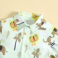 thumbnail image 4 of eczipvz Toddler Boy Clothes 3t Toddler Boy Clothes Boys Summer Outfits Cotton Short Sleeve T-Shirt & Shorts Set Green 4-5 Years, 4 of 7