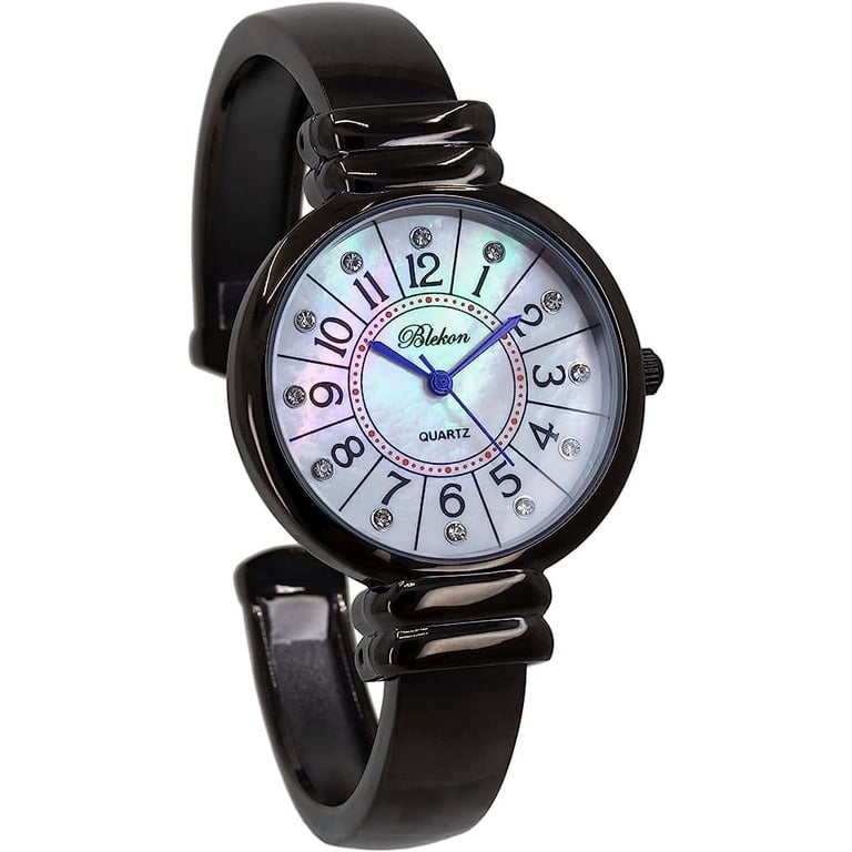 Blekon Original Mother of Pearl Cuff Bracelet Watch for 