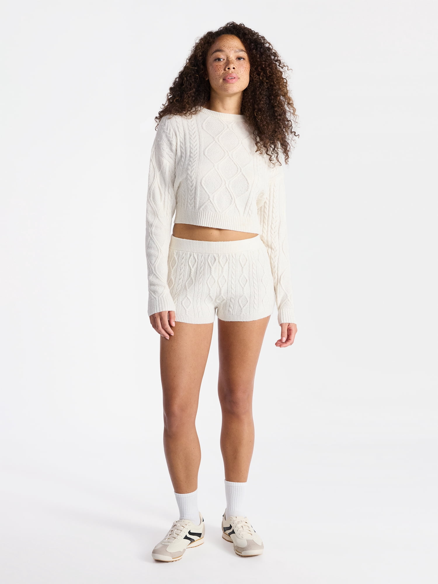No Boundaries Sweater Shorts, 1.5'' Inseam, Women's