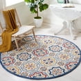 thumbnail image 2 of SAFAVIEH Metro Lasya Medallion Area Rug, Beige/Ivory, 6' x 6' Round, 2 of 8