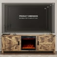 Oneinmil 70" Modern Farmhouse Fireplace TV Stand for 80" TVs with Barn
