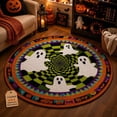 thumbnail image 2 of Halloween Rugs 3D Optical Illusion Round Area Rugs, Washable Plush Door Mats Halloween Decorations, Exquisite Velvet Halloween Doormats for Living Room Bedroom Holiday Home Decor, 2 of 8