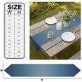 thumbnail image 3 of Navy Blue Ombre Striped Table Runner Linen Burlap Table Runner 72 Inches Long Blue Line Stripes Farmhouse Dresser Scarves for Kitchen Island Coffee Dining Room Party Wedding Holiday Decor 16"x72", 3 of 8