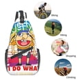 thumbnail image 5 of Lsque Sml Jeffy Pattern Cross Chest Bag Diagonally – Premium Durable Front Chest Sling with Adjustable Padded Strap, High-Capacity Storage, 5 of 8