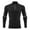 Black, variant on Xzbqbs Mens Fashion Shirts Long Sleeve Quarter Zipper Muscle Fit Pullover Tops Lightweight Solid Collared Sports Fitness Shirts