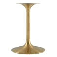 thumbnail image 4 of Modway Lippa 28" Round Dining Table with Faux Marble Top in Gold White, 4 of 4