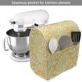 thumbnail image 2 of Floral Stand Mixer Cover, Rhythmic Ikat Damask Floral Inspired Delicately Art Graphic Illustration, Kitchen Appliance Organizer Bag Cover with Pockets, 5 Quarts, Mustard Ivory, by Ambesonne, 2 of 4