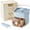 Blue, variant on Fountwell 48-Cube Portable Ice Tray with Easy Press Lid, Double-Deck Ice Maker – Includes Container, Bin & Tongs for Whiskey, Cocktail, Coffee