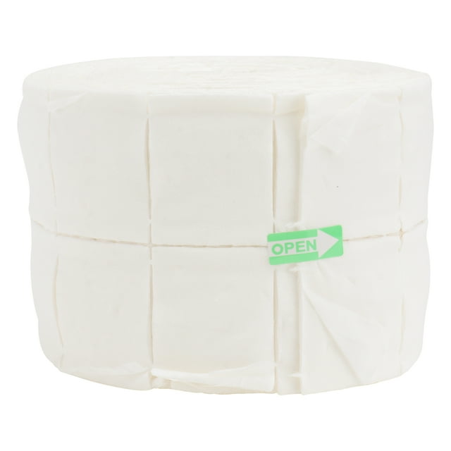 1 rollo de 500 piezas de toallitas de algodón suave para uñas, gel de uñas, eliminación de esmalte de uñas, almohadillas de papel de limpieza