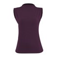 thumbnail image 1 of Playera George para Mujer, Sin Mangas Cuello Palma, Vino Talla EG, 1 of 4