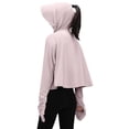 thumbnail image 4 of Women's Ice Silk Sun Protection Jacket with Detachable Brim and Full Face Coverage Featuring Lightweight Breathable Fabric Cuts for Summer Cycling Pink One Size, 4 of 4