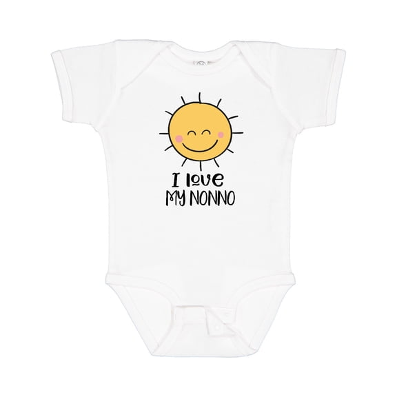 Inktastic I Love My Nonno Retro Groovy Boys or Girls Baby Bodysuit