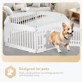 thumbnail image 2 of Parque infantil para perros Simple Deluxe, 24 ejercicios, 6 paneles con puerta, blanco, 2 of 7