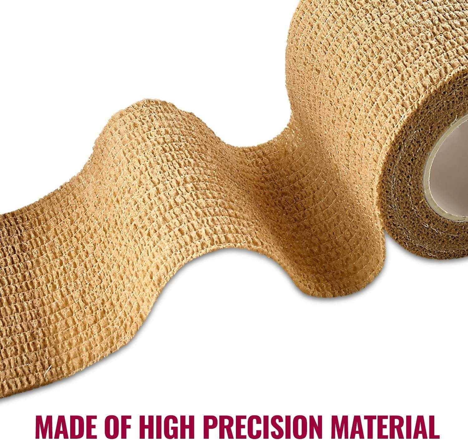 MEDca Self-Adhesive Cohesive Bandage Wrap, 1"-3" x 5 Yards, 18 Count, 3 Sizes