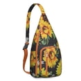 thumbnail image 1 of Tear - resistant Water - resistant Sling Bag with Floral Design for Unisex, 1 of 1