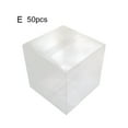 thumbnail image 2 of Koszal 50 Pcs Boîtes d'Emballage Carrées Transparentes pour Biscuits Gâteau de Lune, Étui de Rangement, Contenant, 2 of 7