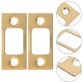 thumbnail image 3 of REACHISE 4pcs Door Reinforcement Plate Door Lock Repair Backplate Stainless Steel Door Strike Plates, 3 of 8