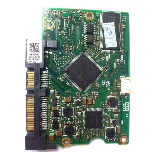 HDT721064SLA380, 0A29894 BA2950B, PN 0A38110, Hitachi 640GB SATA 3.5 PCB