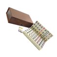 thumbnail image 3 of Mini Mahjong Set Portable Funny Entertainment Box Package Mahjong Toy for Travel Home (Beige), 3 of 3