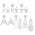 thumbnail image 3 of Butterick Sewing Pattern 6803 Tops, Skirts, Dresses, 3 of 3