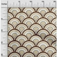 thumbnail image 2 of oneOone Cotton Jersey Light Brown Fabric Asian Japanese Dress Material Fabric Print Fabric By The Yard 58 Inch Wide, 2 of 4