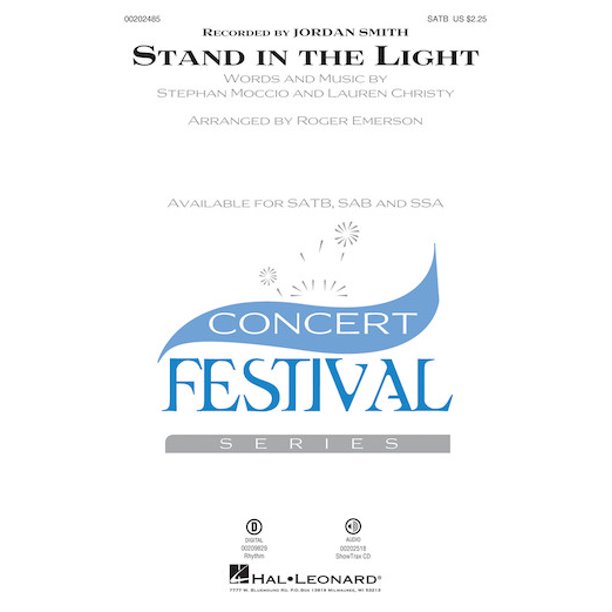 Stand in the Light (Jordan Pop Choral Series SAB (Sheet Music/Songbook) - Walmart.com