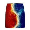 thumbnail image 4 of cllios Men's Board Shorts Fashion Color Block Swim Trunks Quick Dry Athletic Swimwear with Side Pockers Casual Drawstring Beach Shorts for Men Summer Clearance Blue M, 4 of 4