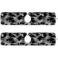 thumbnail image 2 of Black Camouflage Sink Splash Guard for Faucet 2 Pack Faucet Absorbent Mats, Modern Halftone Lines Camo Faucet Handle Drip Catcher for Kitchen, Bathroom,Sink Mat, Dish Drying Mat, 14.9"x5.5", 2 of 7
