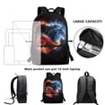 thumbnail image 5 of Uorisanigo Flaming Dinosaur Backpacks for School 17 inch Fits Preschool Elementary Kindergarten Boys and Girls Schoolbag Fashion Accessory for School, Camps and Travel, 5 of 6