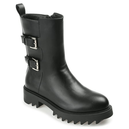 

Journee Collection Womens Yasmine Almond Toe Block Heel High Ankle Booties