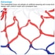 thumbnail image 4 of Uxcell 8 Loops PP Mini Basketball Hoop Net Replacement Rim Nets, White Red Blue 6 Pack, 4 of 6