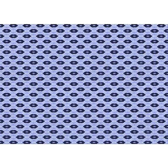Ahgly Company Indoor Rectangle Patterned Deep Periwinkle Purple Area Rugs, 7' x 10'