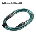 thumbnail image 2 of 1/4 Inch Audio Instrument Cable 10ft Noise Reduction Dual Straight Interface 6.35mm Mono Waterproof Guitar Cable Compression Resistant Professional Audio Interconnect Cord for Electric Guita, 2 of 6