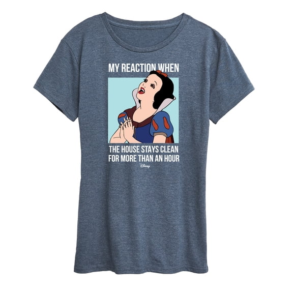 Disney - Snow White House Stays Clean Women's Short Sleeve Graphic T-Shirt