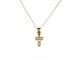 thumbnail image 1 of Collar con dije de oro laminado letra brillos T, 1 of 6