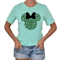 thumbnail image 2 of Leopard, Minnie Shirt, Cheetah Minnie Shirt, Animal Kingdom Shirt, Safari Shirt Casual Short Sleeve Shirt (Shamrock Mint, XX Large), 2 of 7